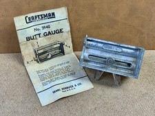 Vintage Craftsman No. 3940 Butt Gage Made In USA