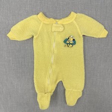 Disney Winnie The Pooh Fleece Sherpa Romper One Piece 80s 0-6 Months Vintage