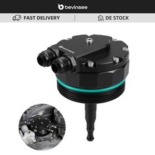 BEVINSEE Ölfilterdeckel für Ölkühler für BMW E36 E46 E39 E60 X3 X5 Z3 Z4 M52 M54