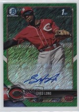 2018 Bowman Chrome Prospect Green Shimmer Refractor 29/99 Shed Long Auto 0f4
