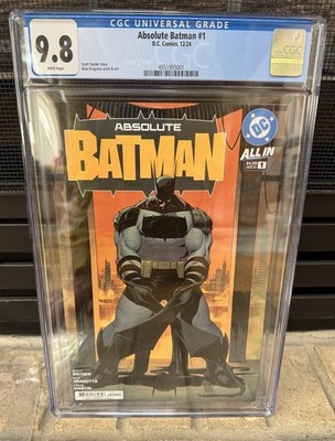 Absolute Batman #1 1st Printing CGC 9.8 Snyder Dragotta DC Comics
