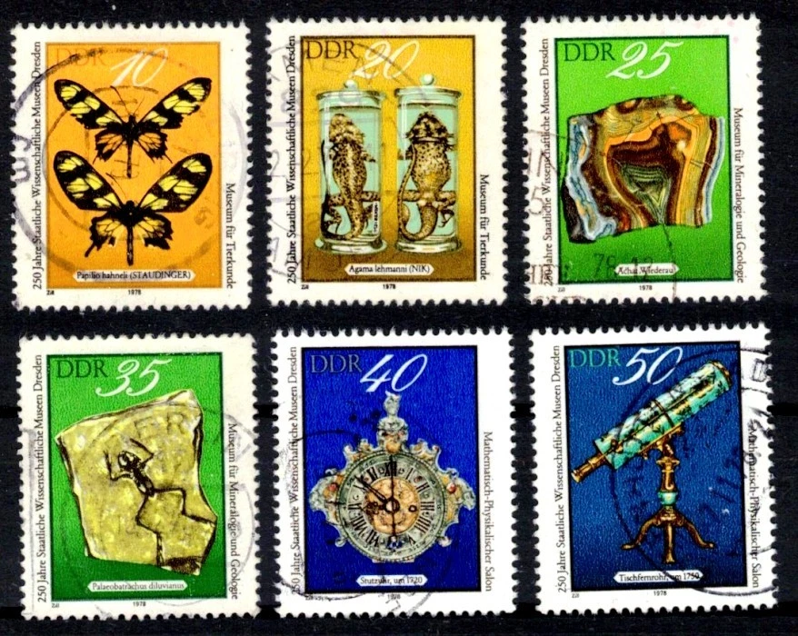 DDR 2370-2375 , gestempelt / o / Wissenschaft , Museum Dresden /g1 - Bild 1 von 1