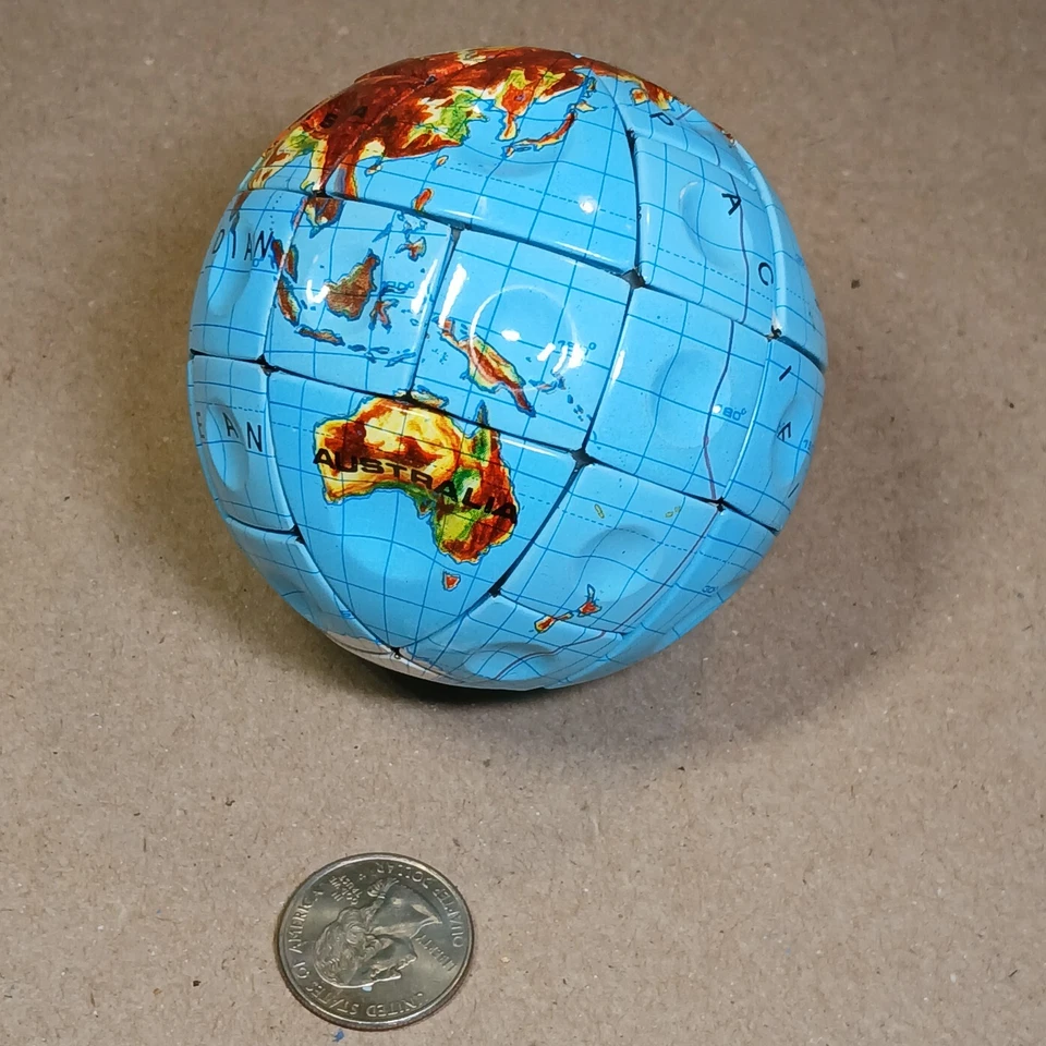 Vintage Hungarian Magic Globe Spatial Logical Game Rubik Type Puzzle Hungary - Image 3 of 4