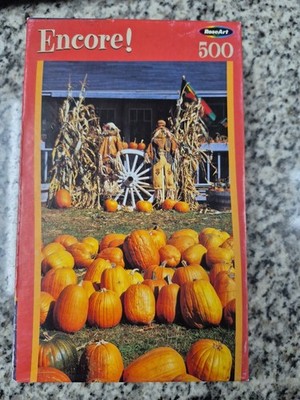Encore!  Pumpkin Farm 500 pc Jigsaw Puzzle Autumn Harvest, Factory Sealed 