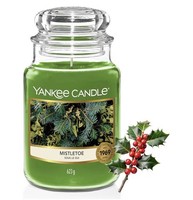 Yankee Candle Mistletoe Duftkerze Im Glas (Groß) Kerze Bis Zu 150 Stunden