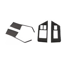 Soft Carbon Fiber Car Door Window Lifting Switch Frame/Button Trim Protector ...