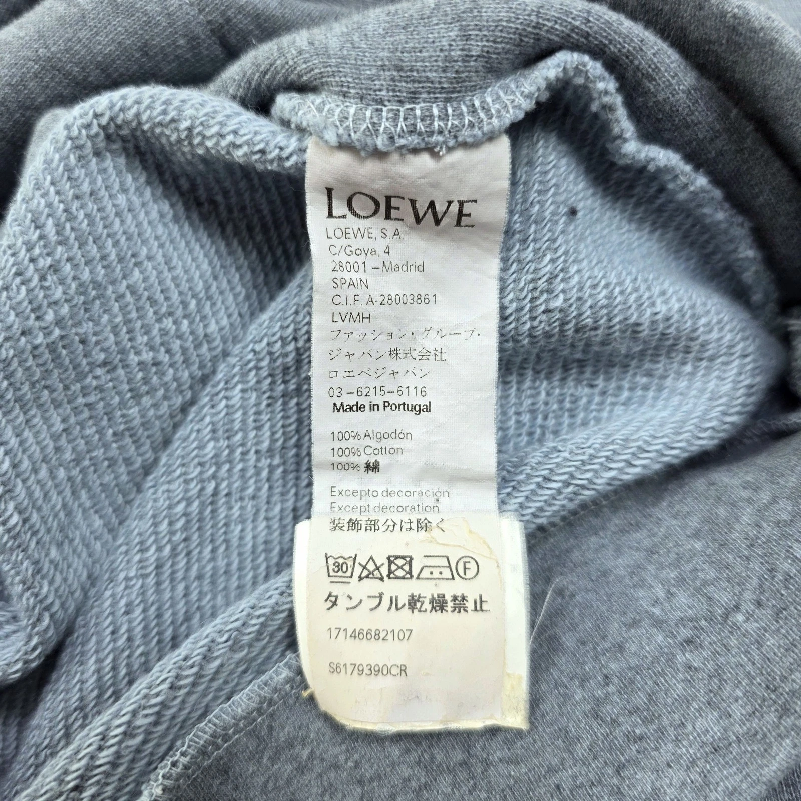 Felpa Loewe Anagram Inside Out S6179390CR 134563866