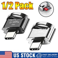 1/2pcs Type C Micro SD Card Reader USB C to Micro SD SDHC SDXC OTG Memory Reader