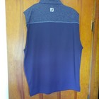FootJoy Men's Lightweight 1/2 Zip Golf Vest Blue/Gray Sleeveless  XL First Tee — photo 2