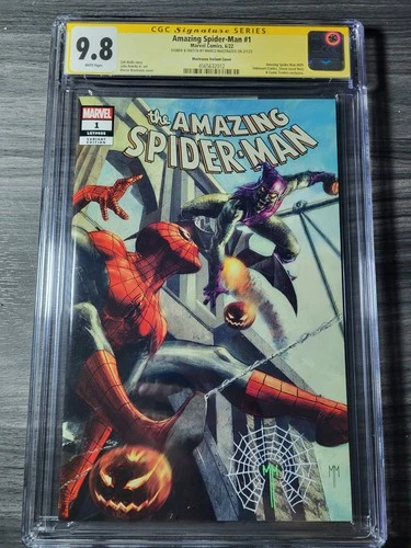 Signed & Sketched Mastrazzo - Amazing Spider-Man #1  Trade Dress Variant 9.8