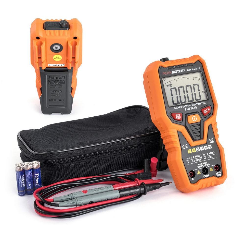 Peakmeter PM8247S Smart Multimeter 6000 Counts NCV Auto-Range Backlight