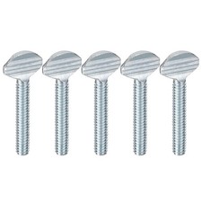 5pcs 1/4-20 x 1-1/2" Thumb Screws Carbon Steel Fully Thread Screw