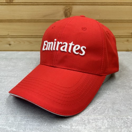 Emirates Fly Better Hat Ball Cap ONE SIZE Adjustable Red Raised 3D Logo - Picture 2 of 8