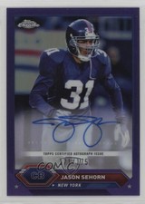 2023 Composite Topps Chrome Purple Refractor /175 Jason Sehorn Auto 1f0y