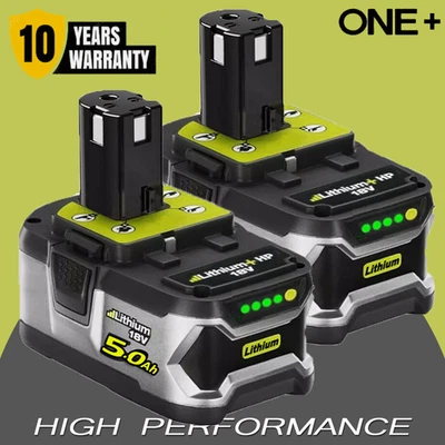 AAA 2X 5.0Ah Batterie 18V pour RYOBI One+ Plus Lithium RB18L50 P108 P104 Batterie