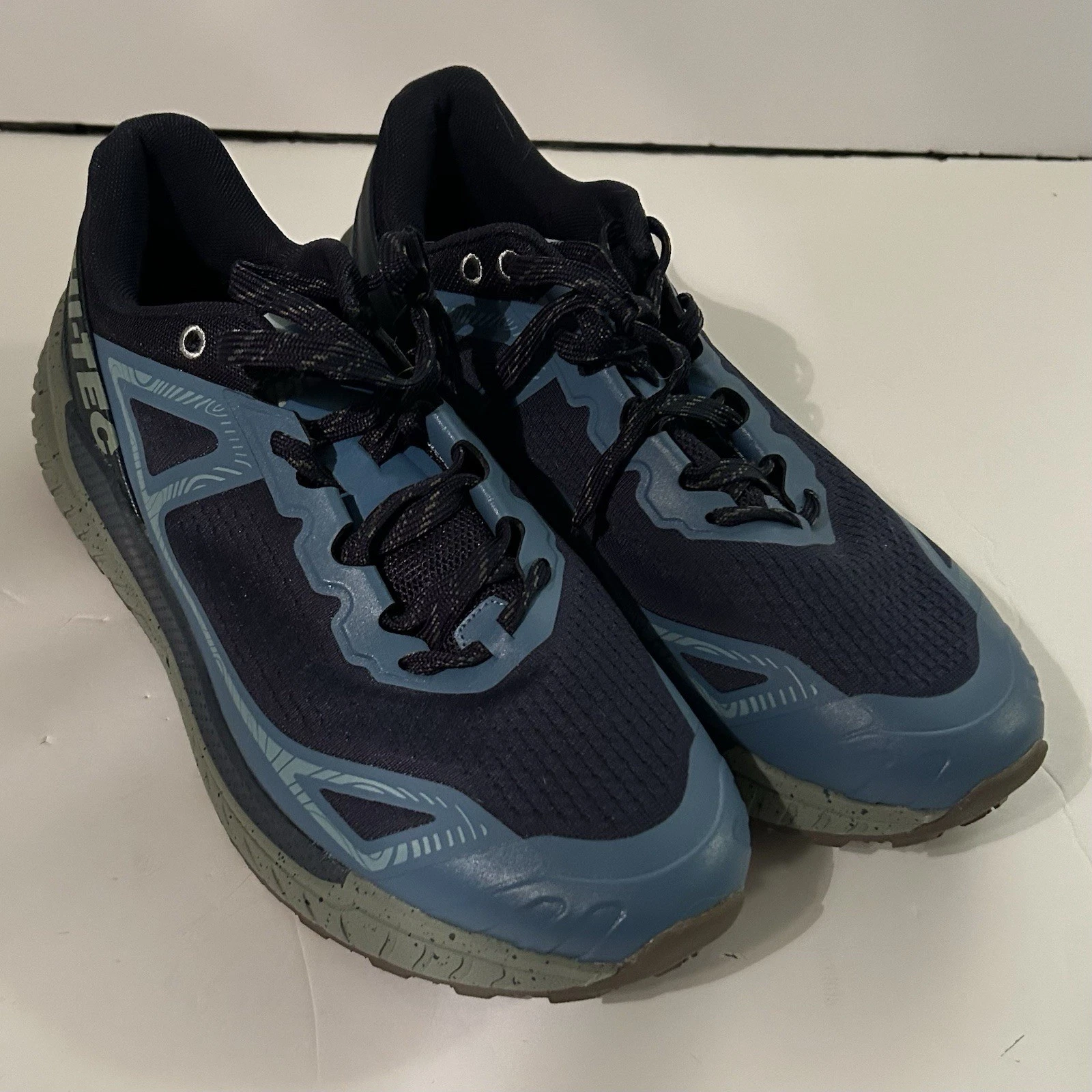 Mens Size 13 Hi-Tec Size CATALINA Blue Trail Athletic Sneakers Hiking