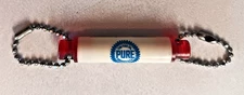 RARE 1950'S PURE OIL STOCKWELL CO. BLOOMINGTON, INDIANA KEYCHAIN HOLDER GAS OIL