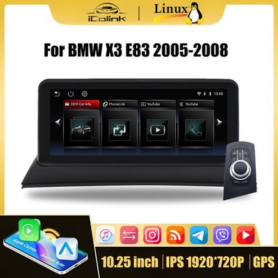 10,25 BMW X3 E83 CAR MULTIMEDIA ANDROID AUTO CARPLAY NAVIGATION UNIT 2003 - 2010