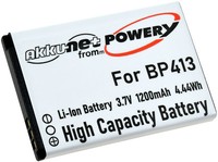 Akku FüR Handy Doro Primo 414 3,7V 1200Mah/4,4Wh Li-Ion Schwarz