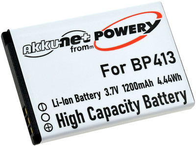 Akku für Handy Doro Primo 414 3,7V 1200mAh/4,4Wh Li-Ion Schwarz