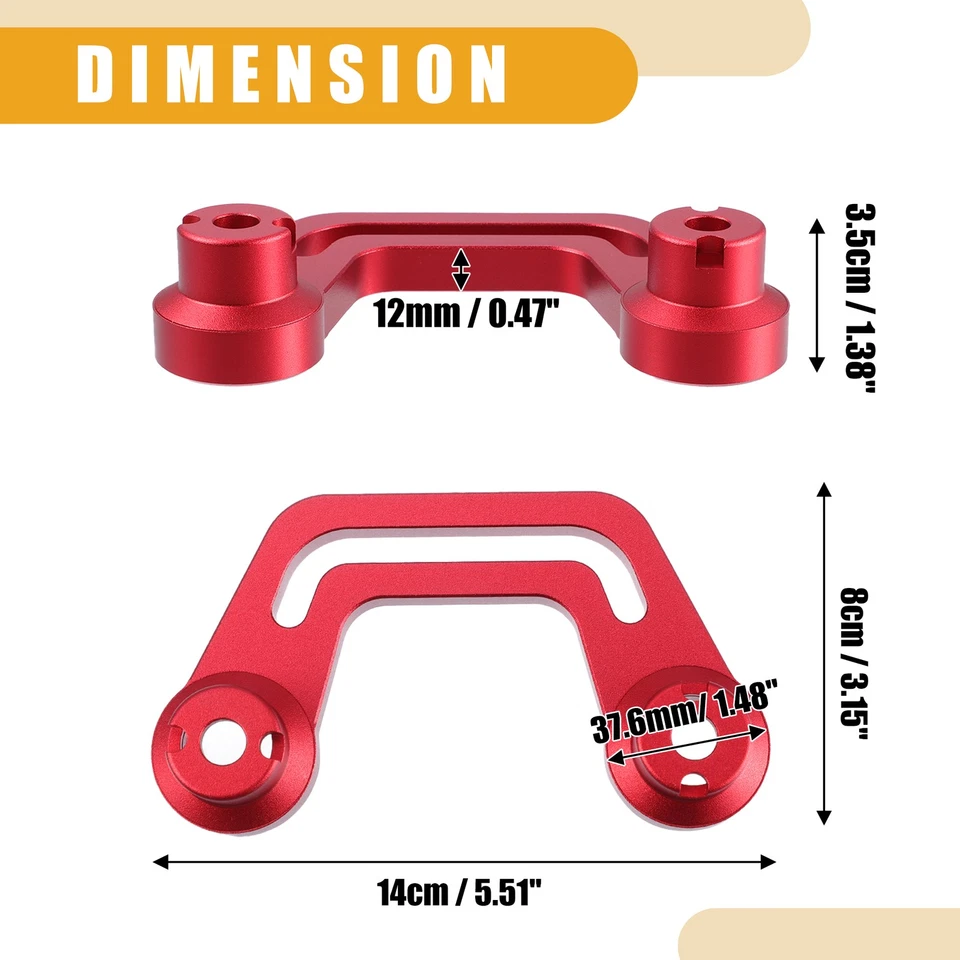 Auto Anteriore Luce Montaggio Supporto - per Jeep Metallo Rosso - 1 Coppia Foto 4 de 4