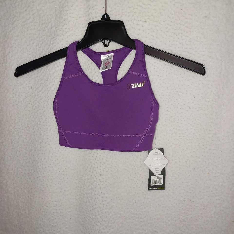 Sujetador deportivo Zumba para mujer talla XS corte N pasta púrpura B B (ZZ) Foto 2 de 4