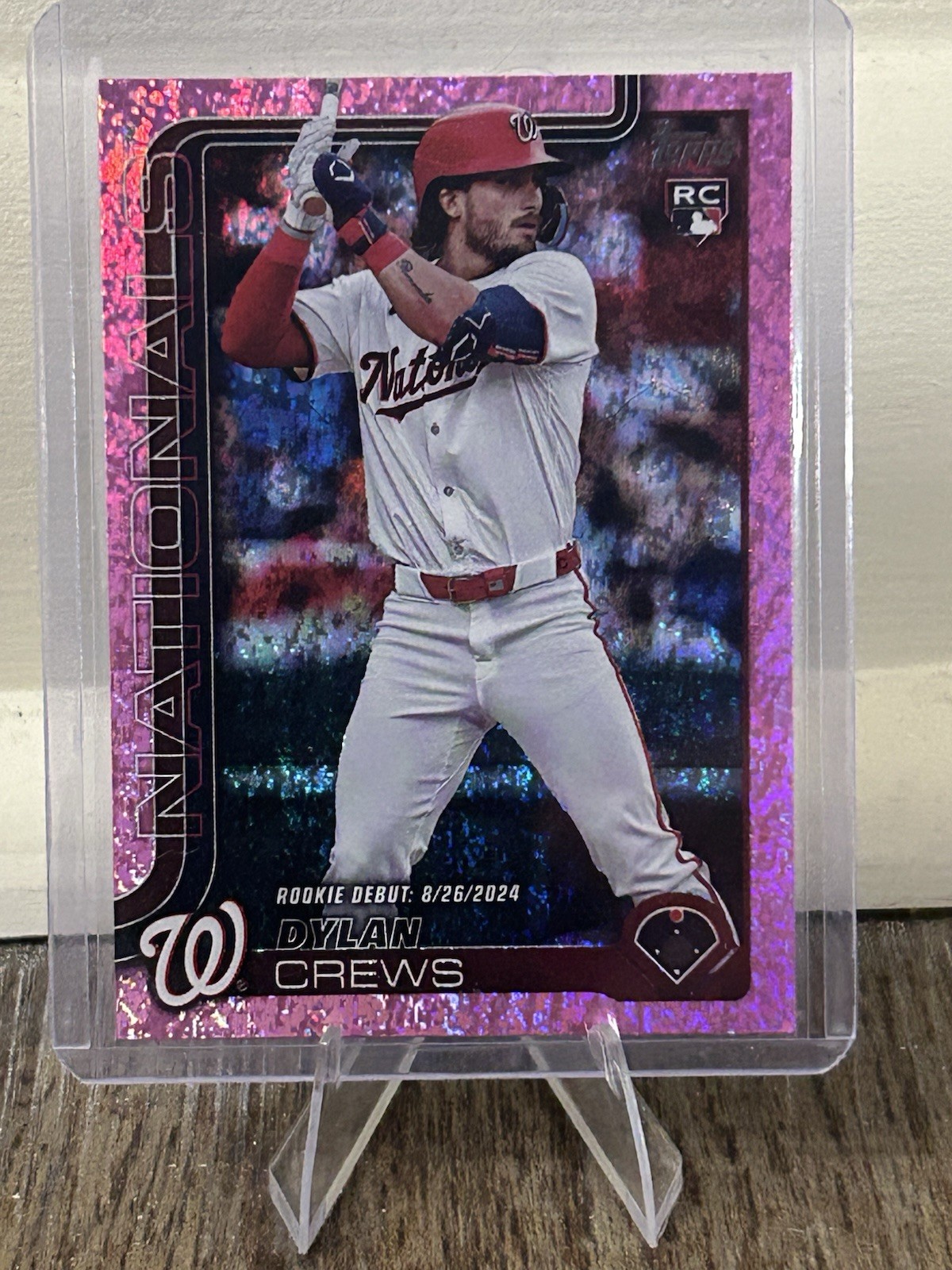 2025 Topps Update Series - Rookie Debut Dylan Crews #US223 Pink Holo Foil (RC)