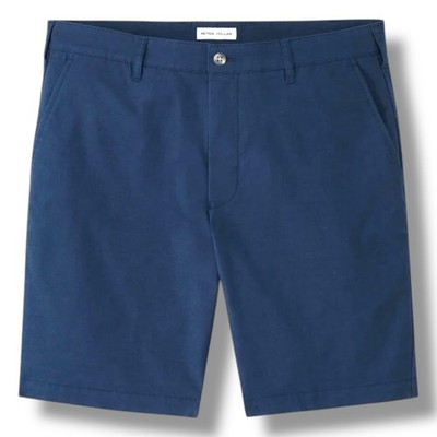 NWT Peter Millar Crown Comfort Shorts Mens Size 32 Washed Navy Blue - $128