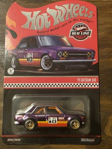 Hot Wheels RLC '71 Datsun 510 Purple Red Line Club Exclusive