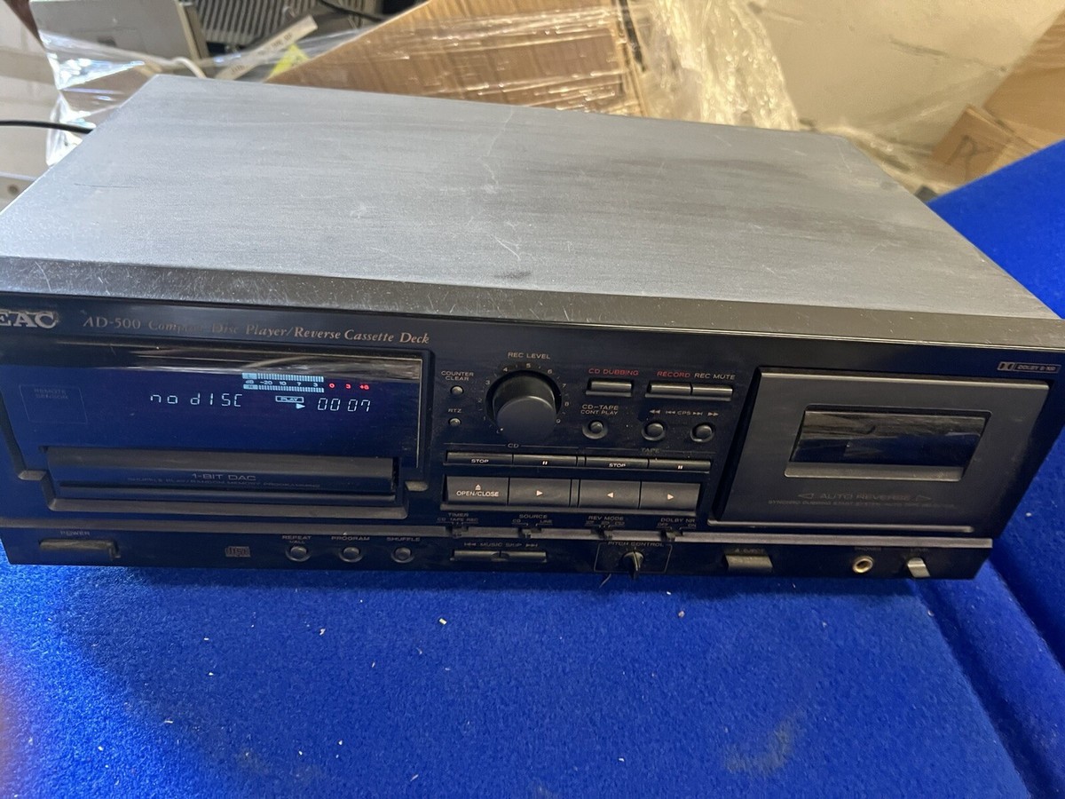 【中古】TEAC カセットCDプレーヤー AD-500 中古】TEAC カセットCDプレーヤー AD-500