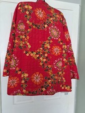 Beth Terrell Silk Jacket Size Large