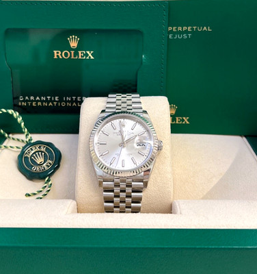Rolex 126234 Datejust 36mm  Steel Silver Index Dial Jubilee-2025