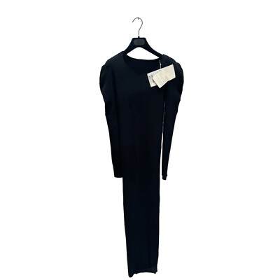chinese dress ladies Issey Miyake Gold Funnel Neck Long Sleeve Maxi Dress Size Small main image 1