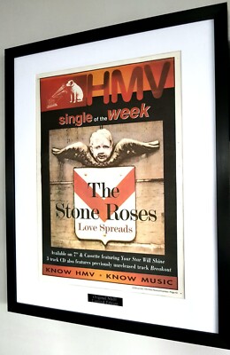 The Stone Roses Framed Genuine NME 1995-Ian  Brown Love Spreads/Adored- Oasis