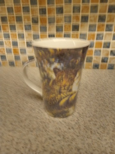 Leonardo Lifestyle Collection leopard Fine China Mug safari 9cm HIGH 12.5CM DIAM - Picture 2 of 4