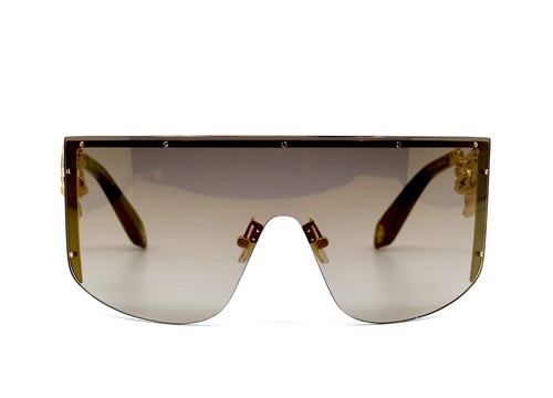 ROBERTO CAVALLI SRC015M SNAKE COLLECTION GOLD BROWN AUTHENTIC SUNGLASSES - Picture 2 of 18