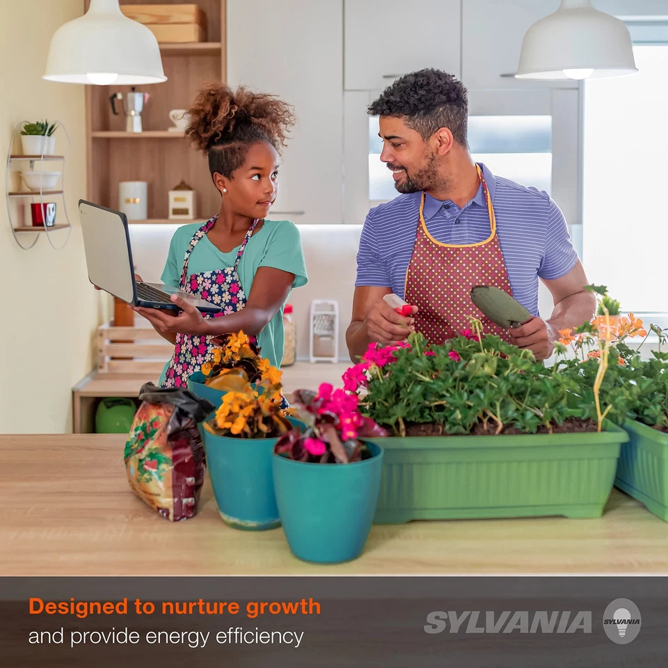 SYLVANIA Full Cycle 20W LED Grow Light Bulb, PAR38, 30 Micromoles/s, 6 Pk - Image 2 of 4