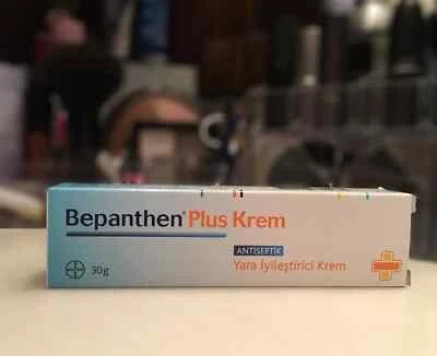 BAYER Bepanthen Plus Krem - Antiseptic Wound Healing Cream - 30g