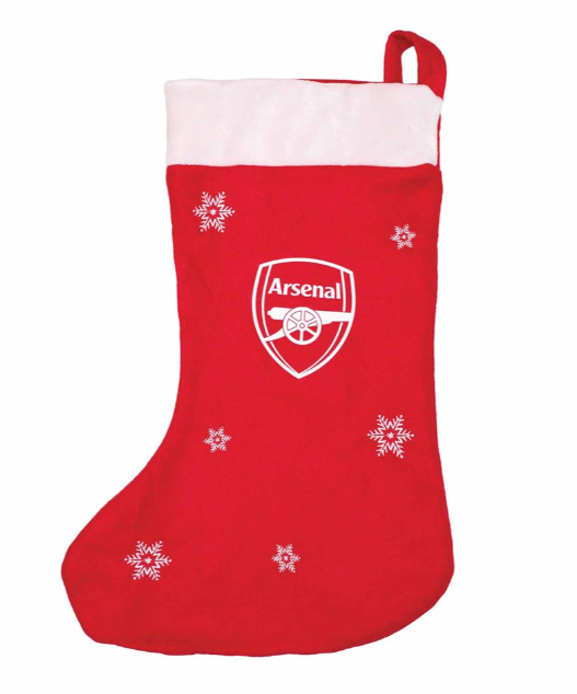 Arsenal FC Santa Stocking Snowflake - Football XMAS Gift Official licensed