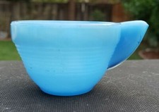 Akro Agate Concentric Ring Blue Opaque Child Cup