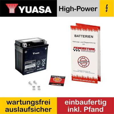 Yamaha NMax 150, 2017-2020 (SG43) Batterie YUASA, wartungsfrei (inkl 7,50 Pfand)