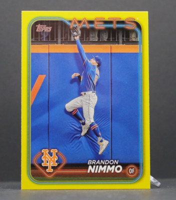 2024 Topps Series 1 BRANDON NIMMO Yellow Parallel #59 Mets | eBay