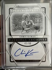2020-21 National Treasures National Archives Ink Auto /99 Chris Kaman CMU SP🔥🏀