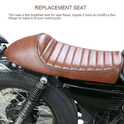 Motorcycle Cafe Racer Seat Flat Hump Saddle For Honda CB Suzuki GS