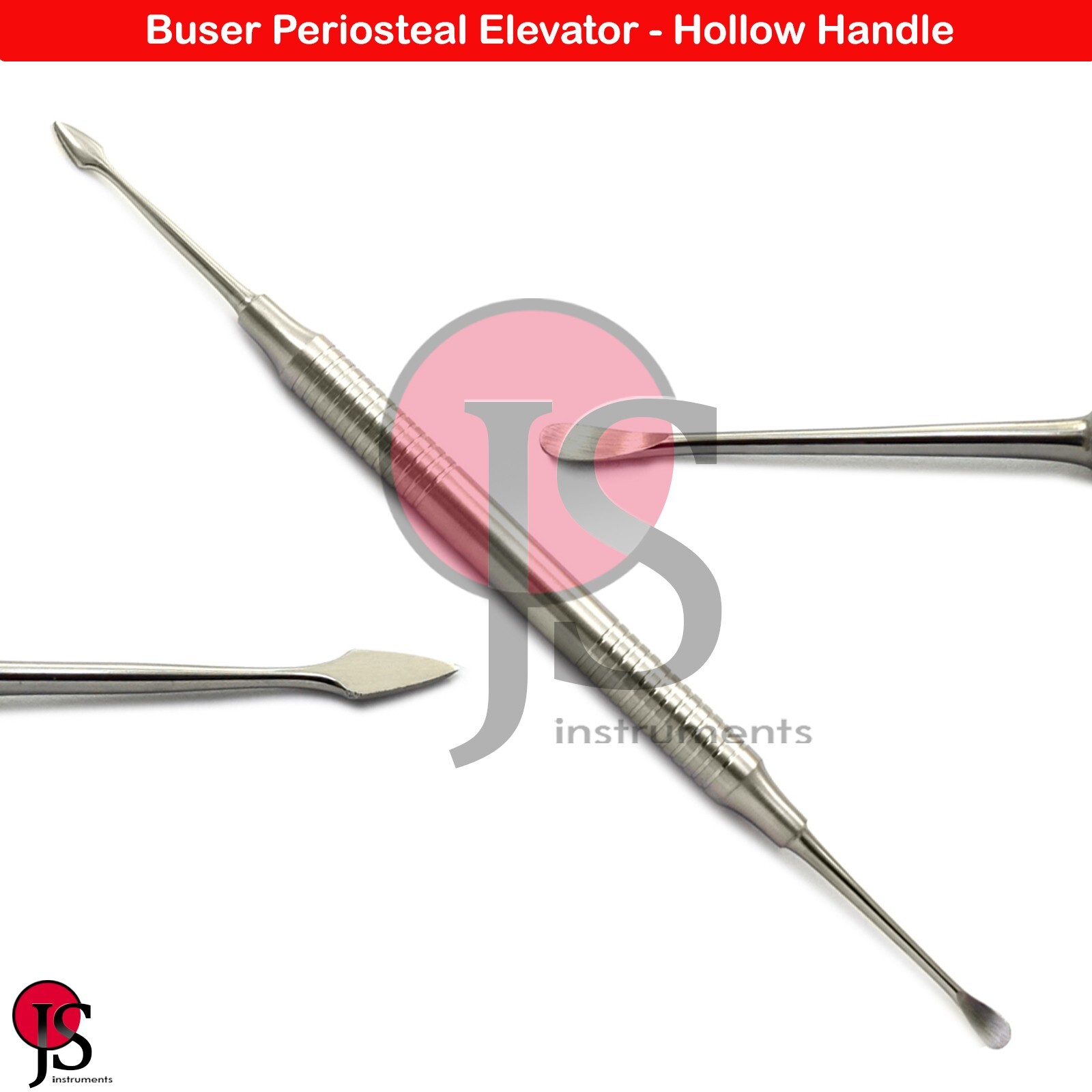 Surgical Implant Instruments Bone Graft Syringe Scraper Periosteal Elevator 5PCS