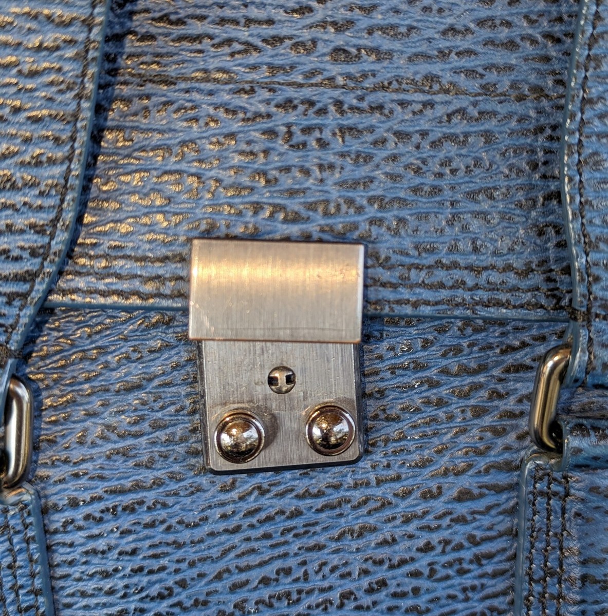 PHILLIP LIM 3.1 Medium Blue Leather PASHLI Satchel Crossbody PHILLIP LIM 3.1 Medium Blue Leather PASHLI Satchel Crossbody