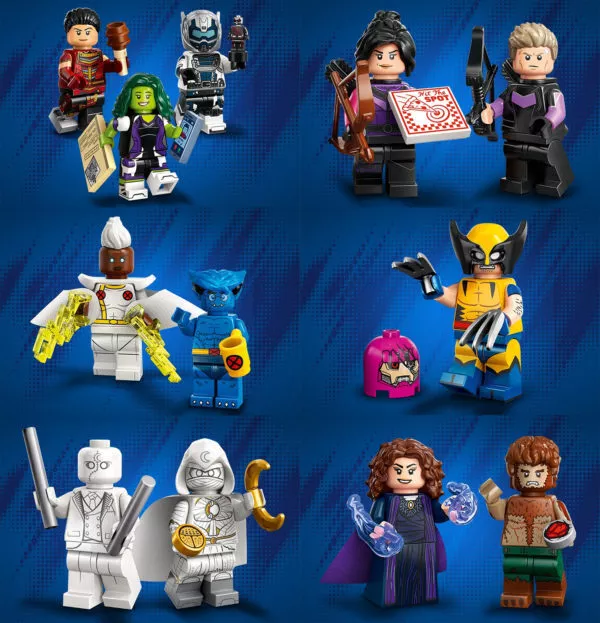 DISNEY LEGO MARVEL 71039 : Series 2 - Minifigures HAWKEYE, X-MEN, BEAST,  STORM!