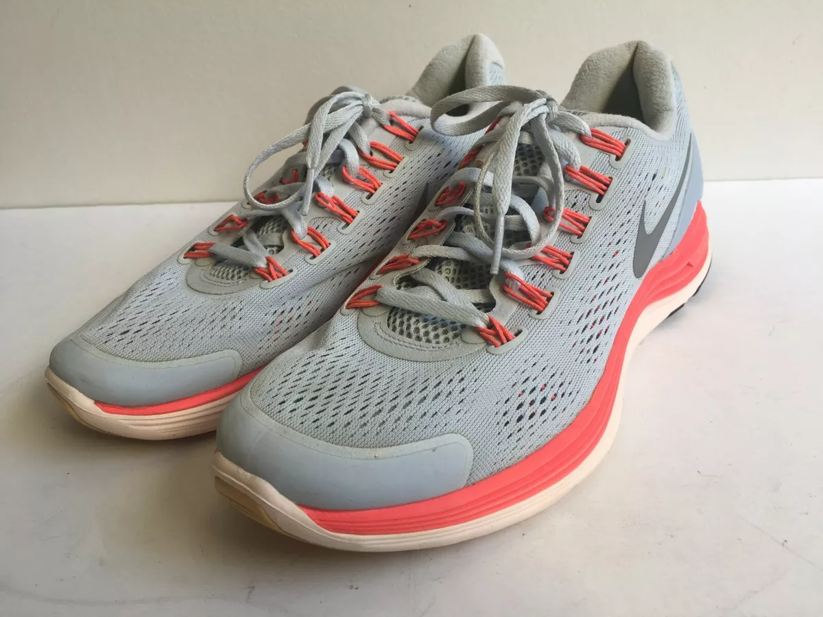 Nike Womens LunarGlide 4 Shield 537535-406 Gray Running Shoes Lace Up Sz 9 | eBay