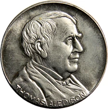 1947 C. Smith Thomas Edison Centennial  Medal (2799)