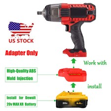 1x Adapter for Bauer 20v Cordless Tool To for DeWalt 20v MAX XR Li-Ion Batteries